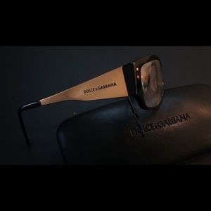 Dolce & Gabbana Brass Arm Vintage Eye Glasses